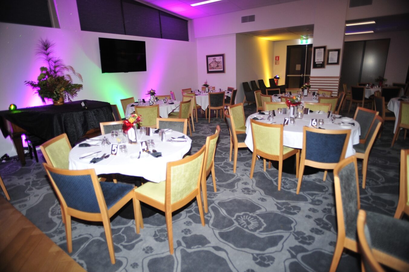 Live entertainment with colourful lights