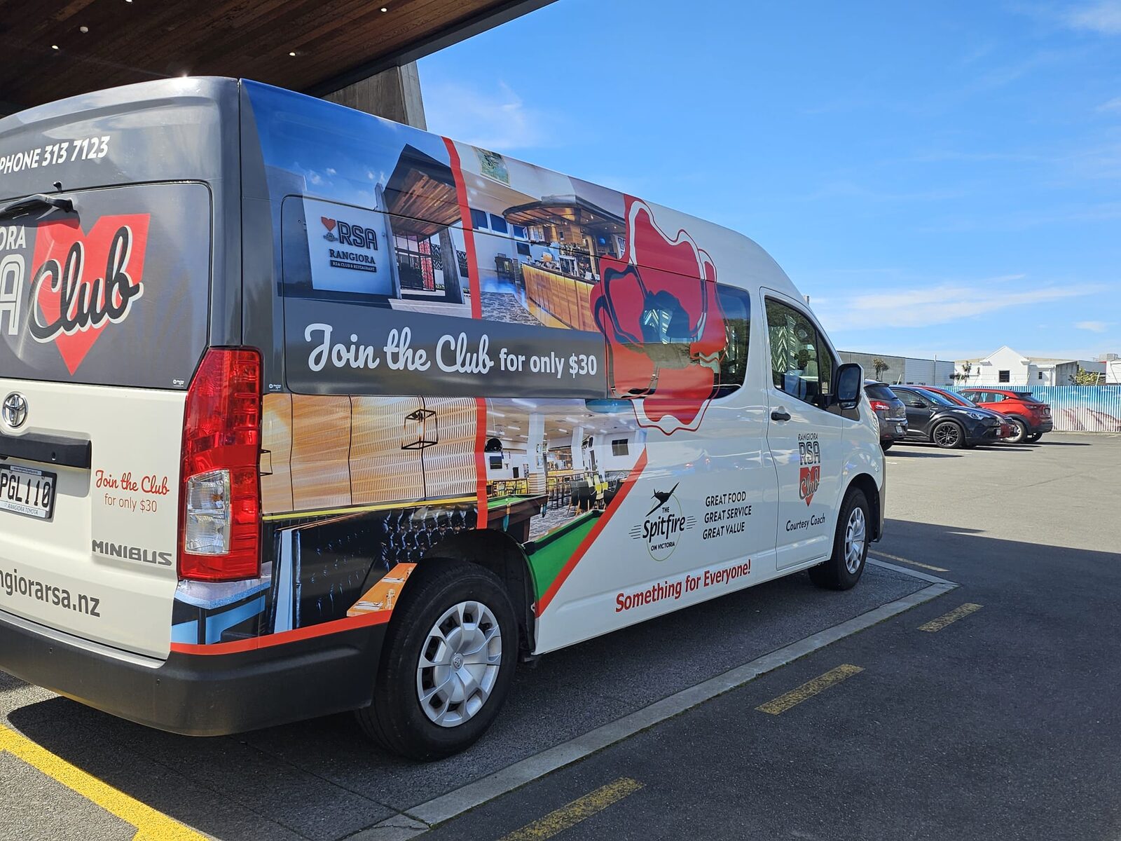 The Rangiora RSA Club courtesy van